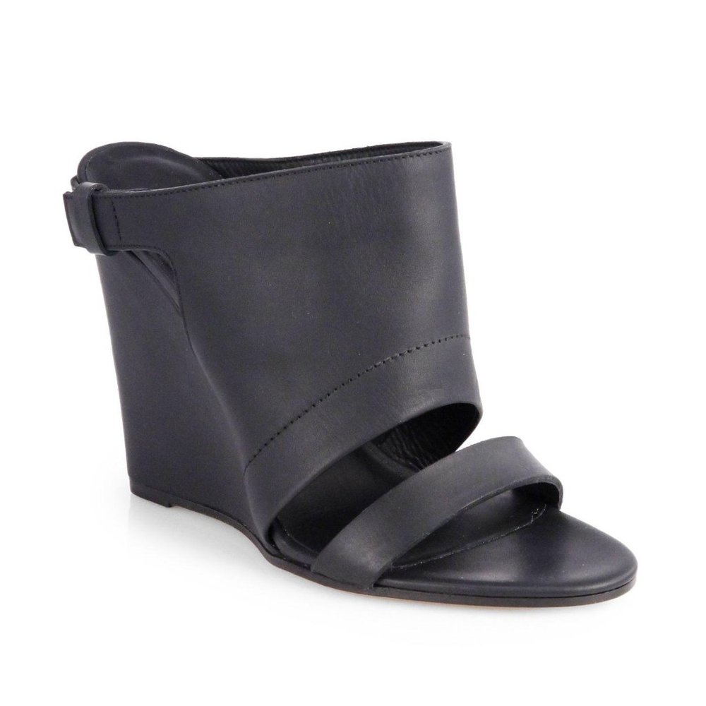 VINCE Kasia Leather Wedge Sandal size 8.5